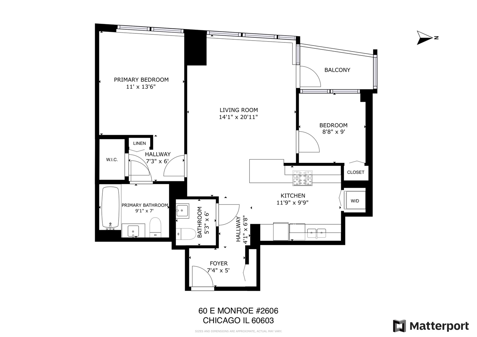 60 E MONROE Street Unit: 2606
