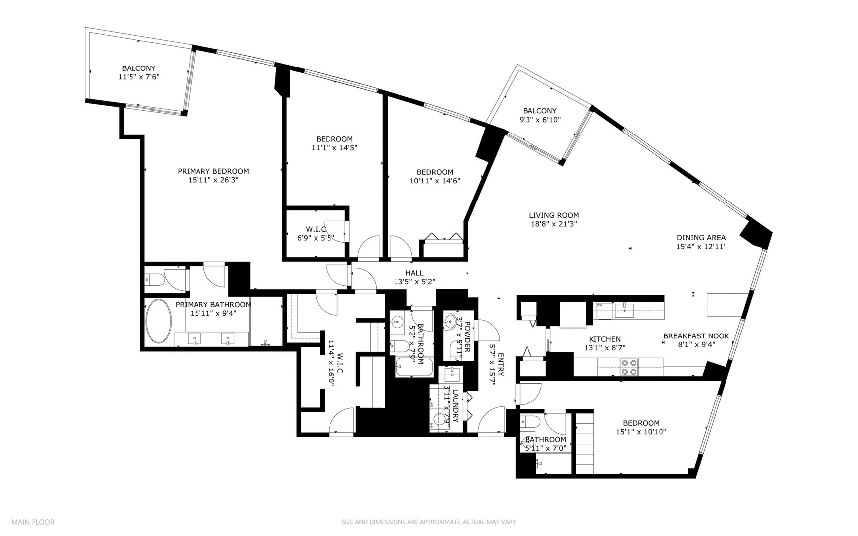 501 N Clinton Street Unit: 3203