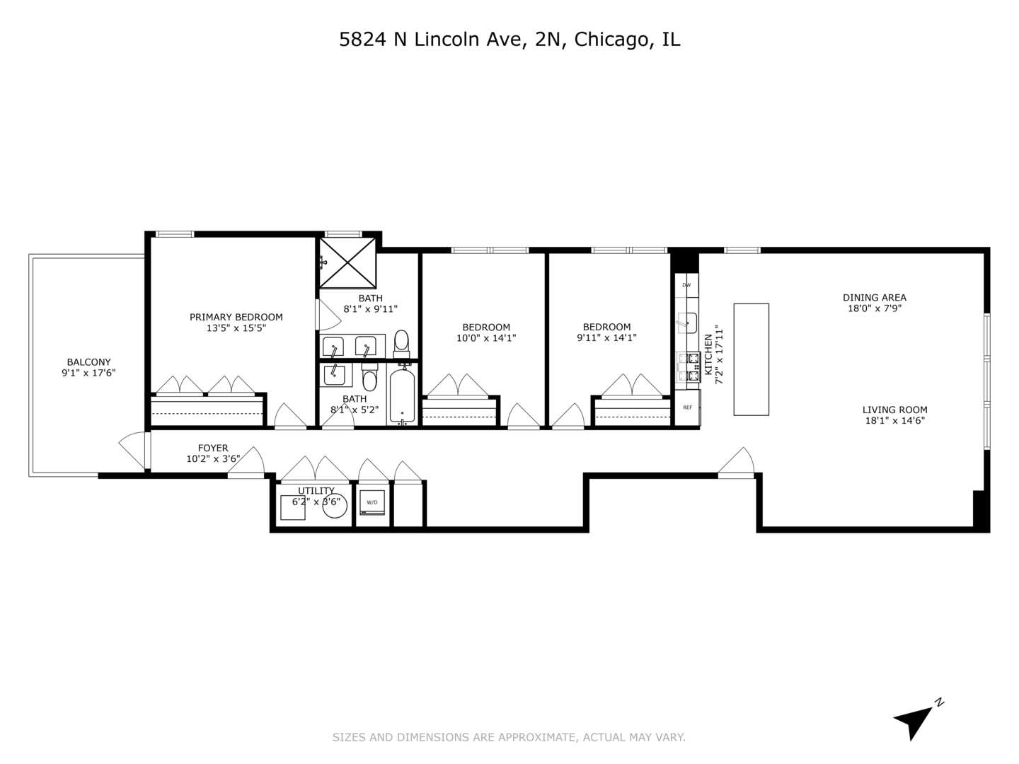5824 N Lincoln Avenue Unit: 3N