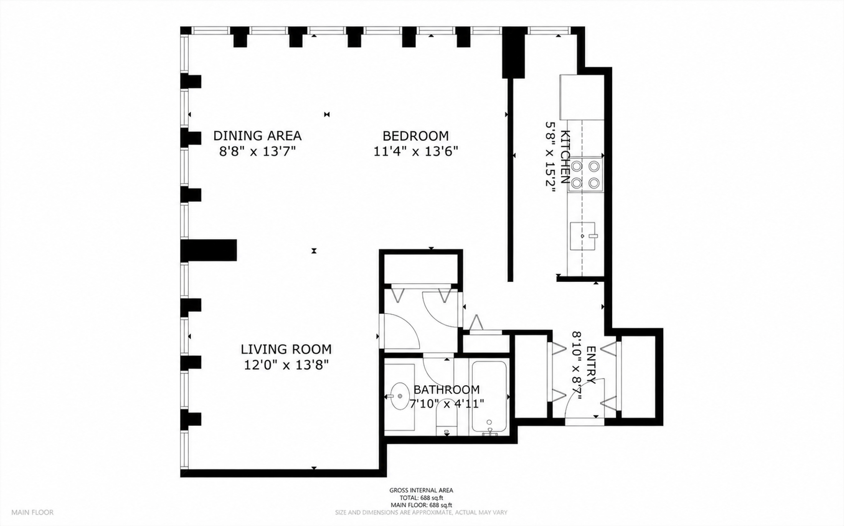 100 E Walton Street Unit: 42B