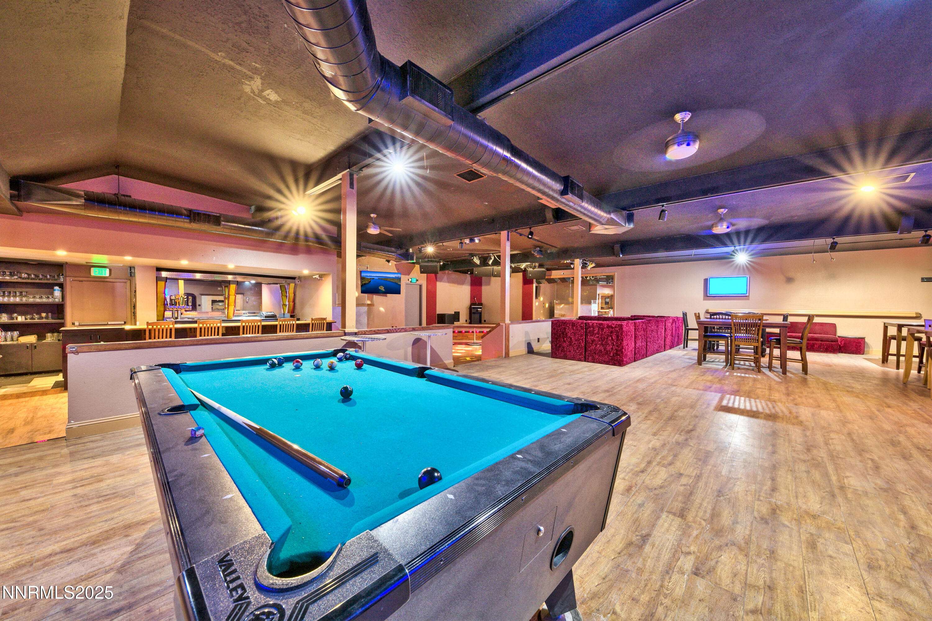 Pool table and bar area
