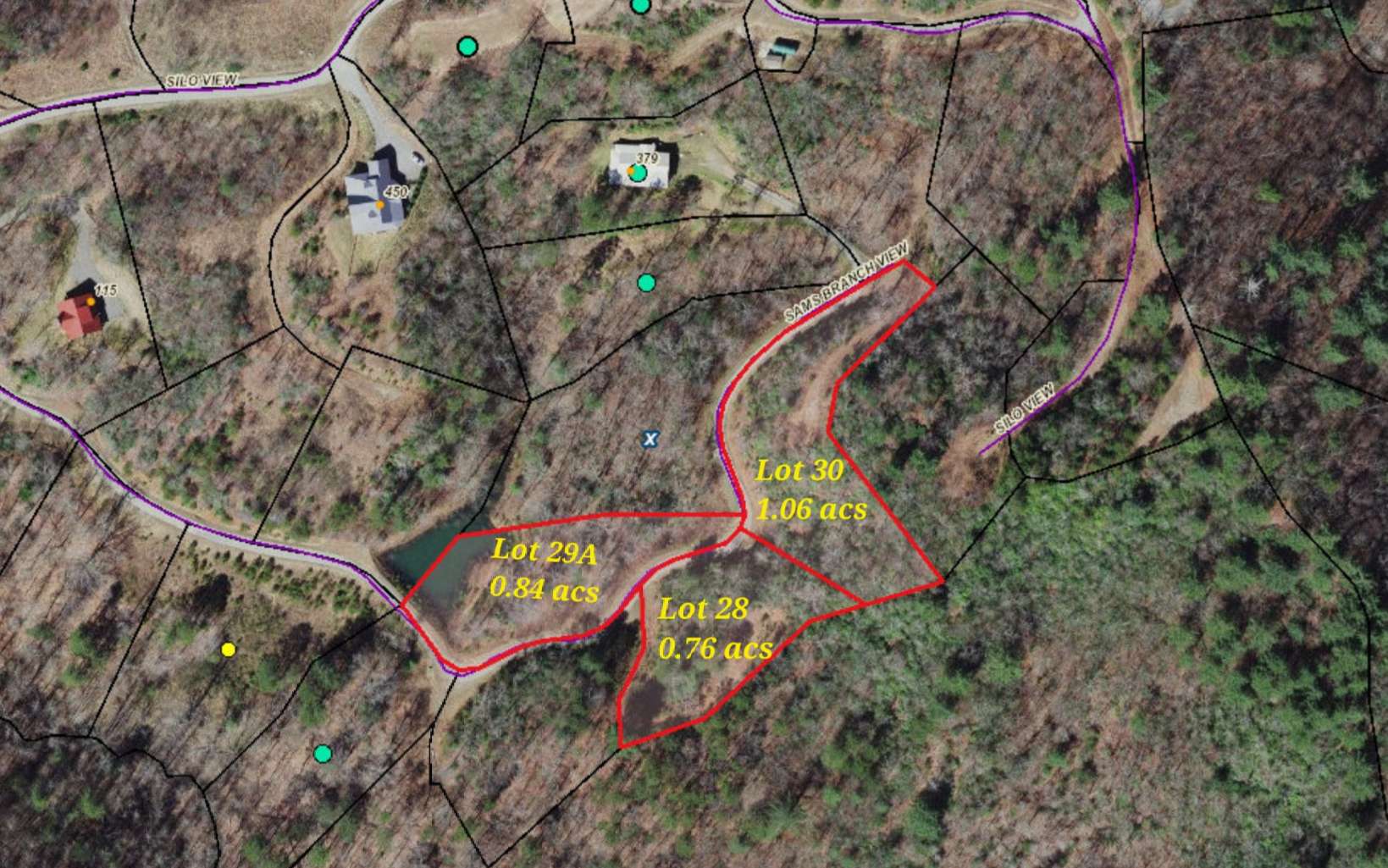2.66 acs Sams Branch View