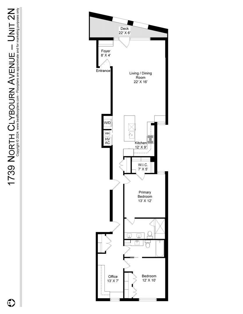 1739 N CLYBOURN Avenue Unit: 2N