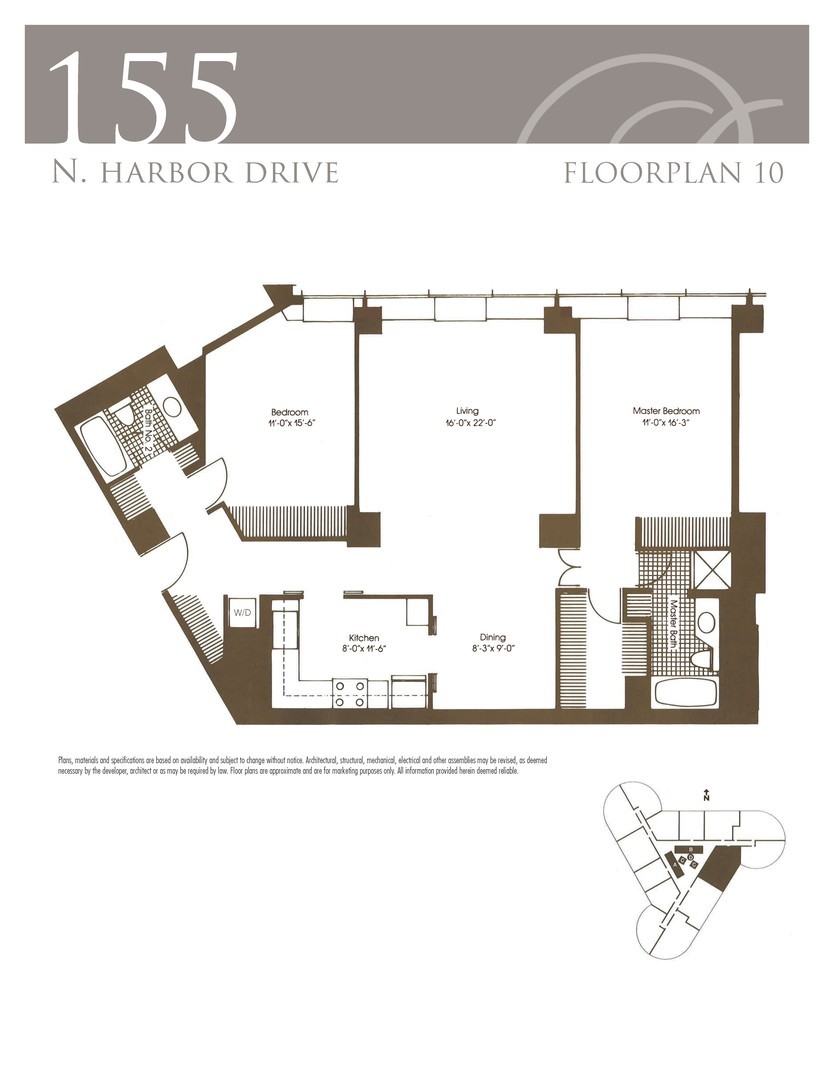 155 N HARBOR Drive Unit: 610