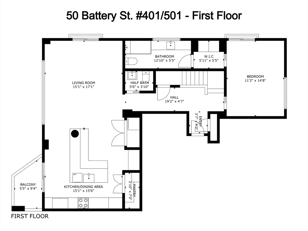 50 Battery St # 501 Unit: 401-501
