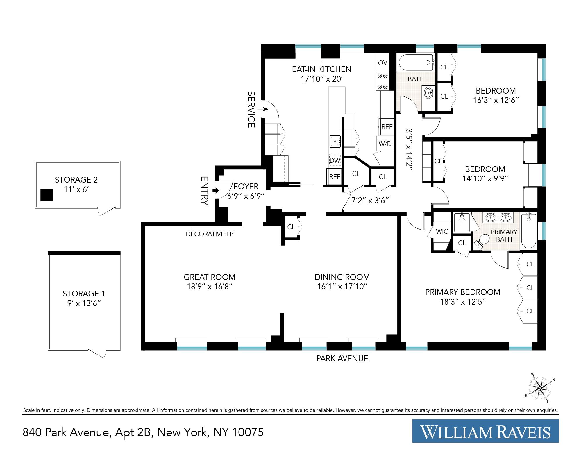 840 Park Avenue 2-B