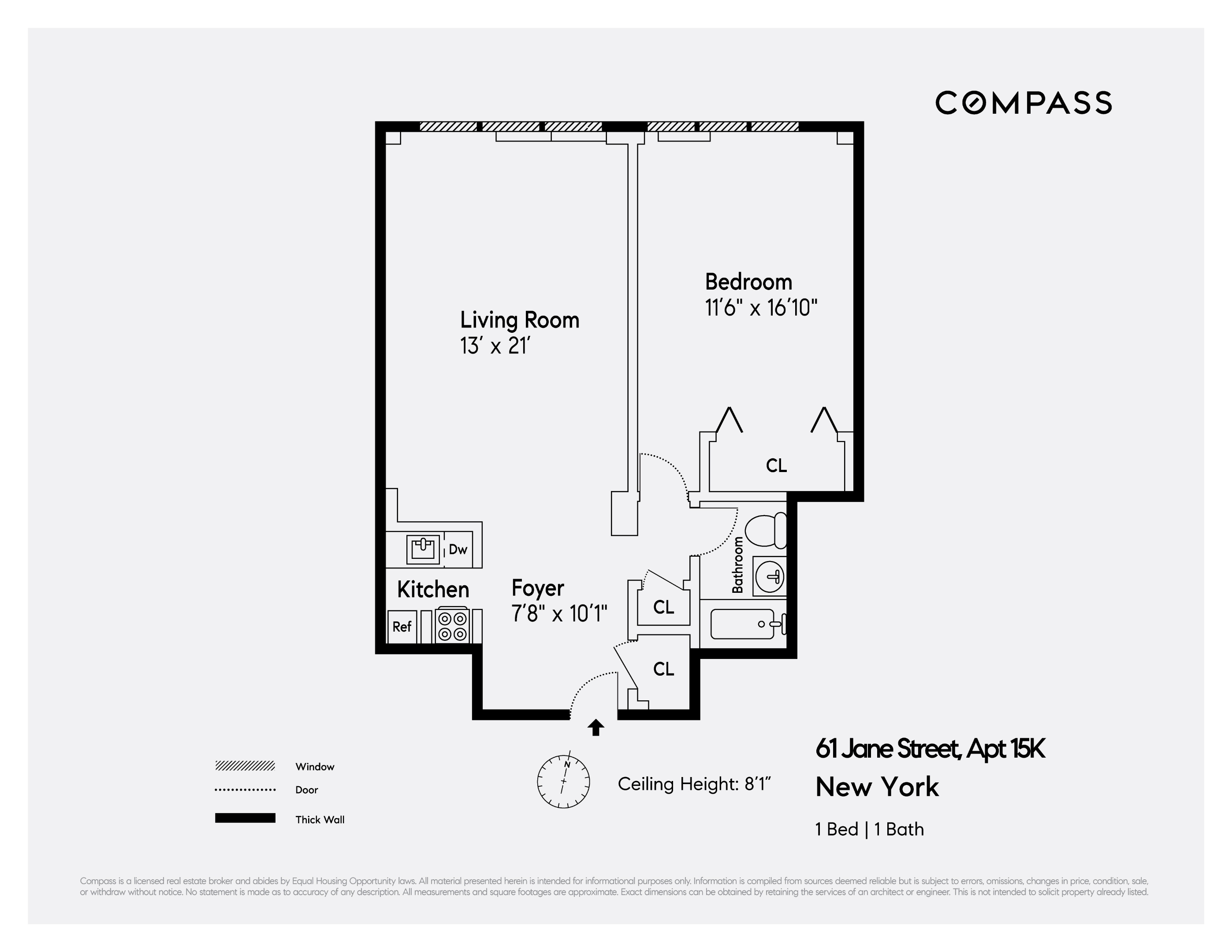 61 Jane Street 15K