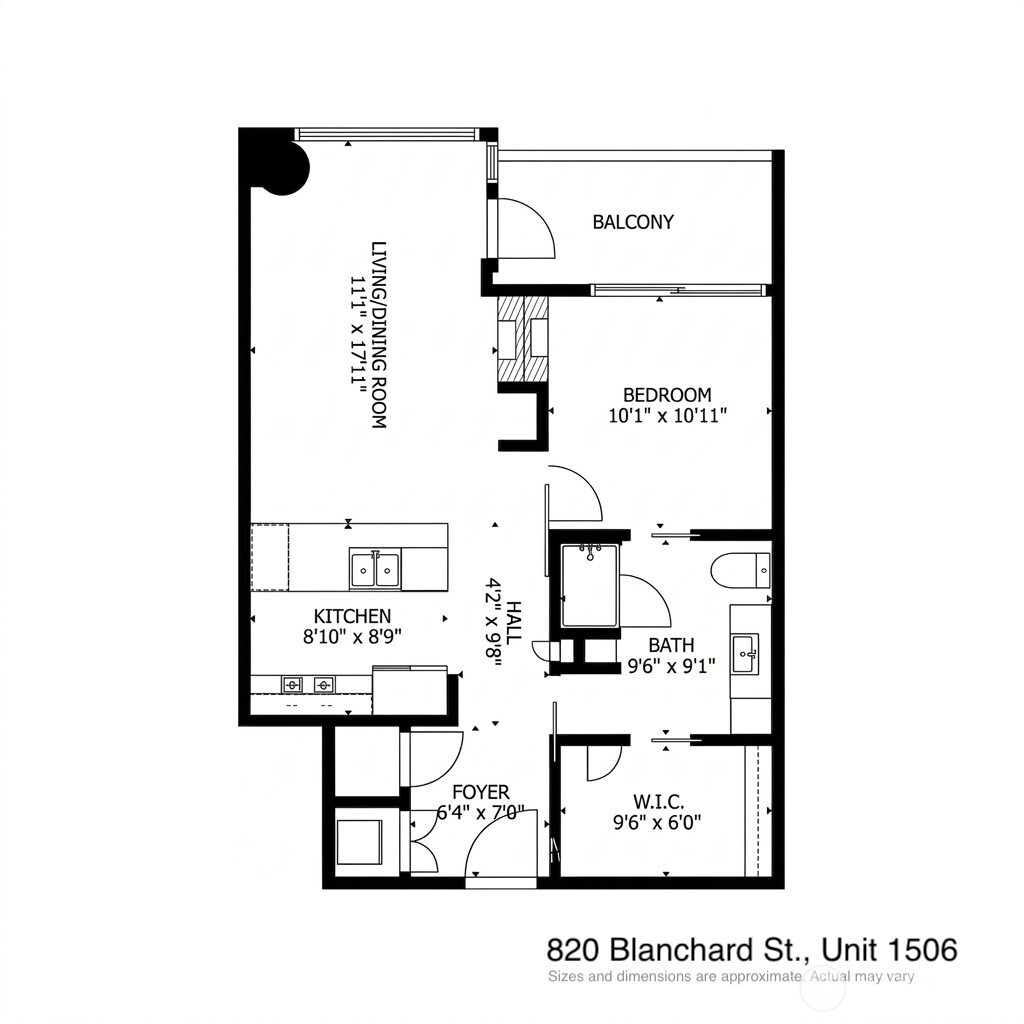 820 Blanchard Street Unit: 1506
