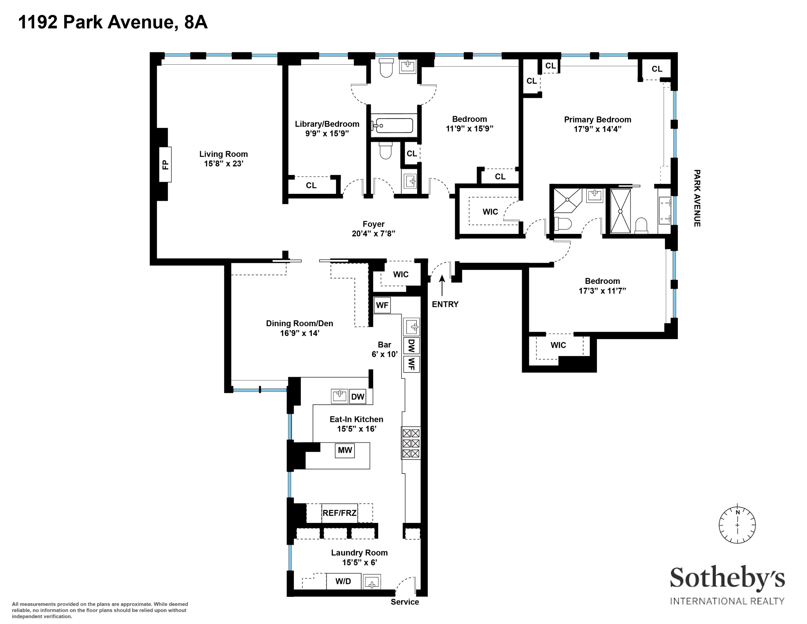1192 Park Avenue 8A