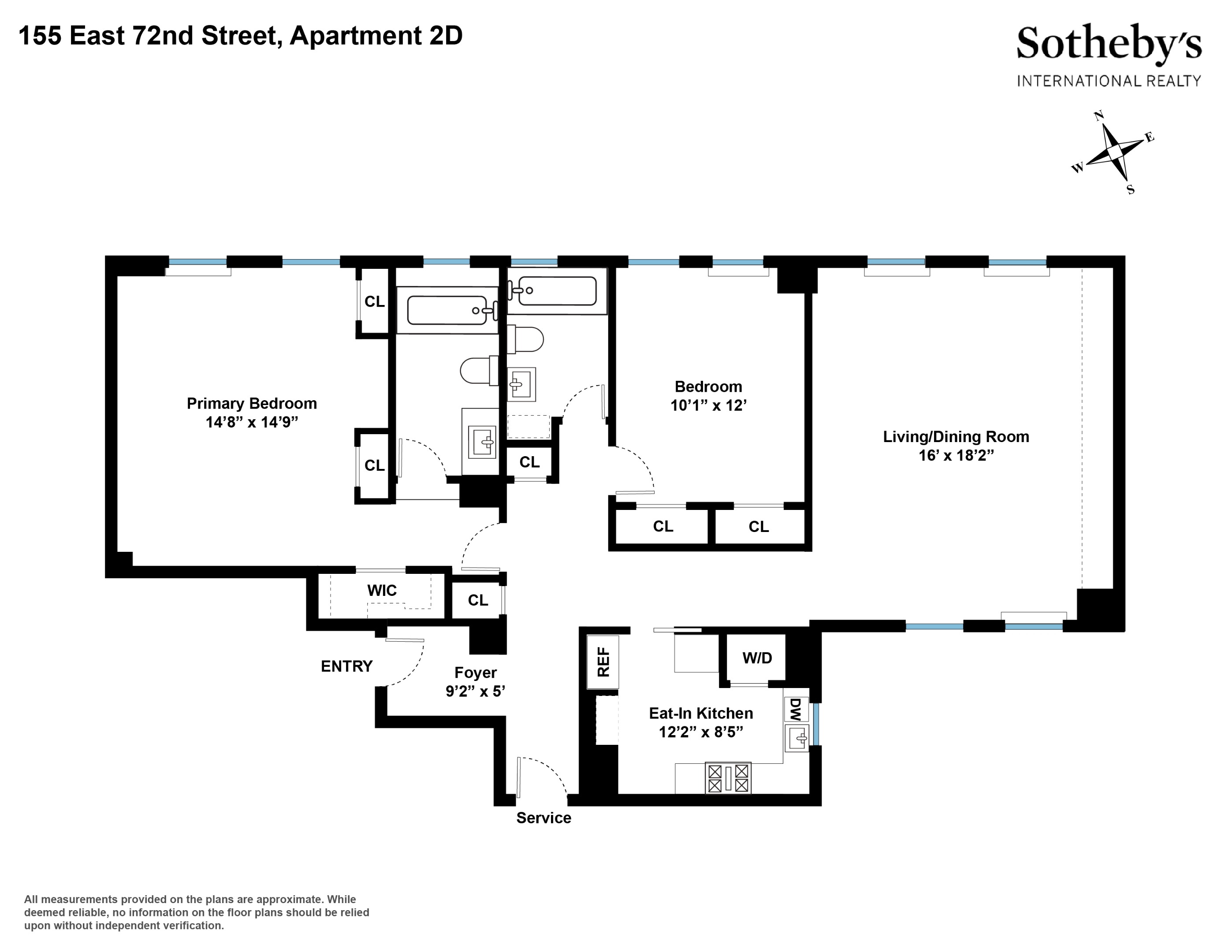 155 E 72nd Street 2D
