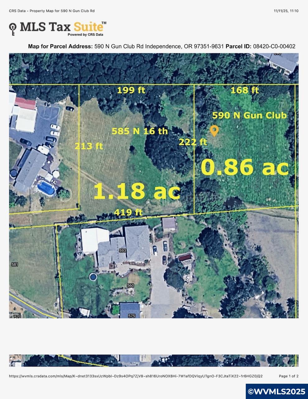 590 N Gun Club/ 585 N 16 st Rd