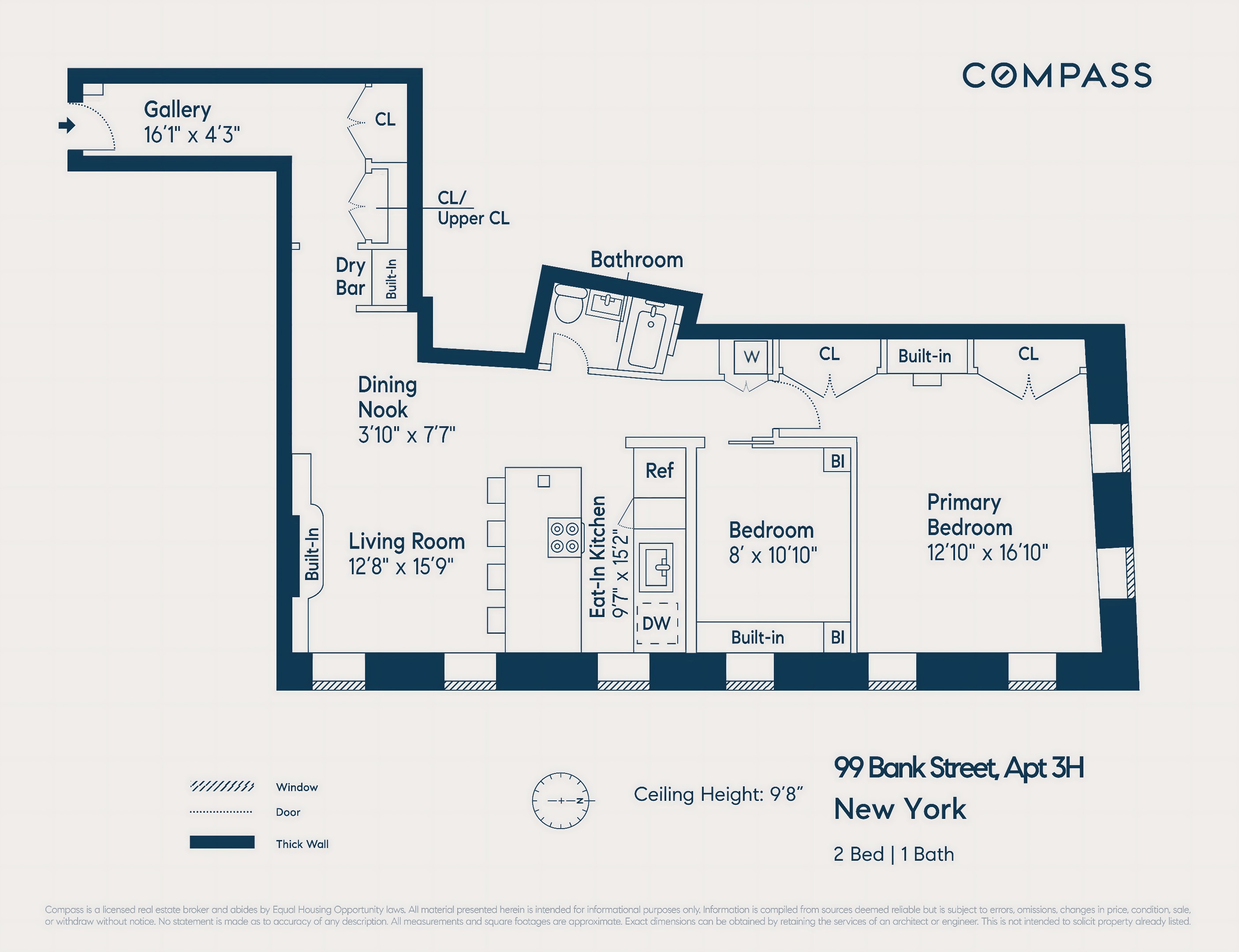 99 Bank Street 3H