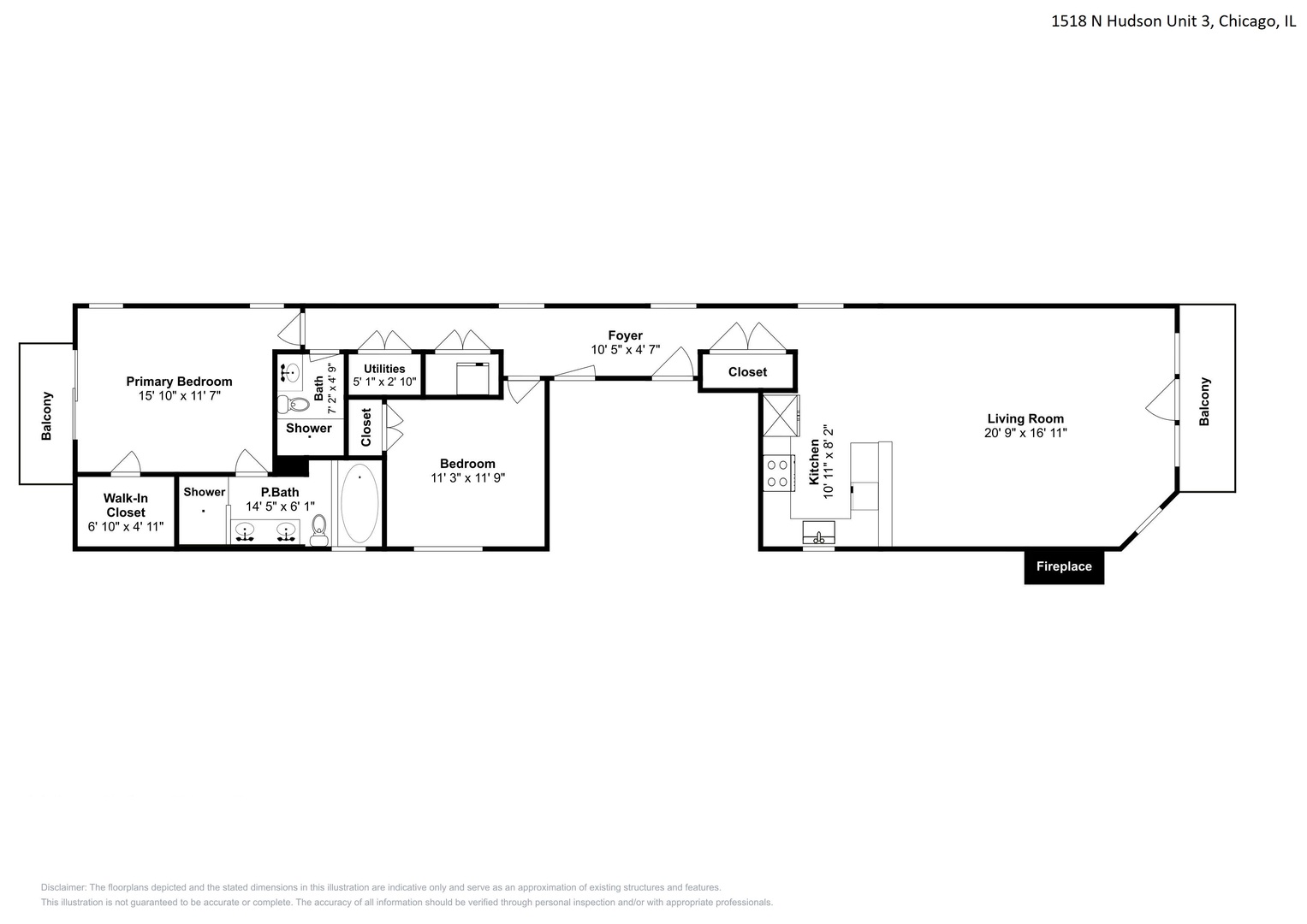 1518 N Hudson Avenue Unit: 3