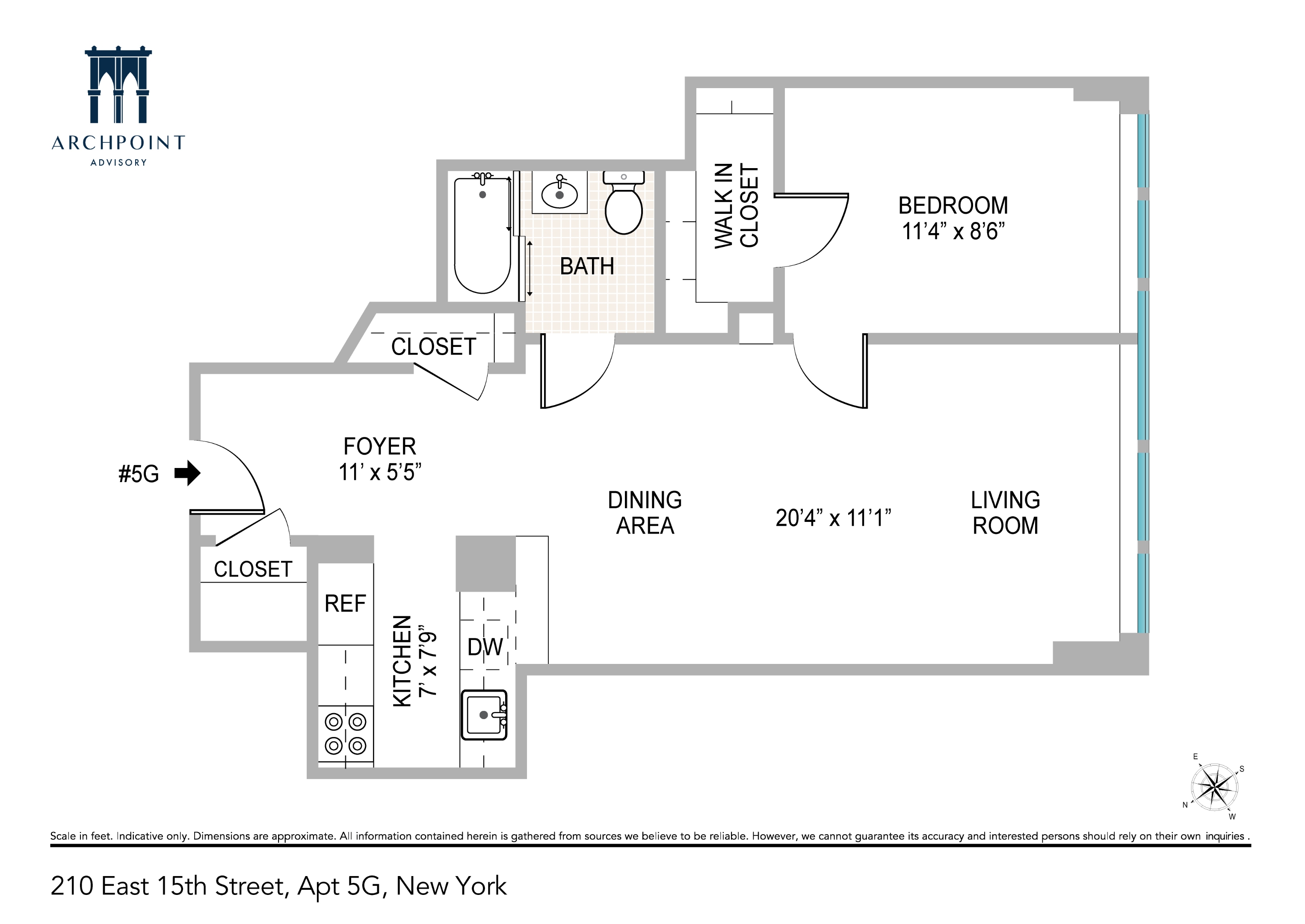 210 E 15th Street 5G