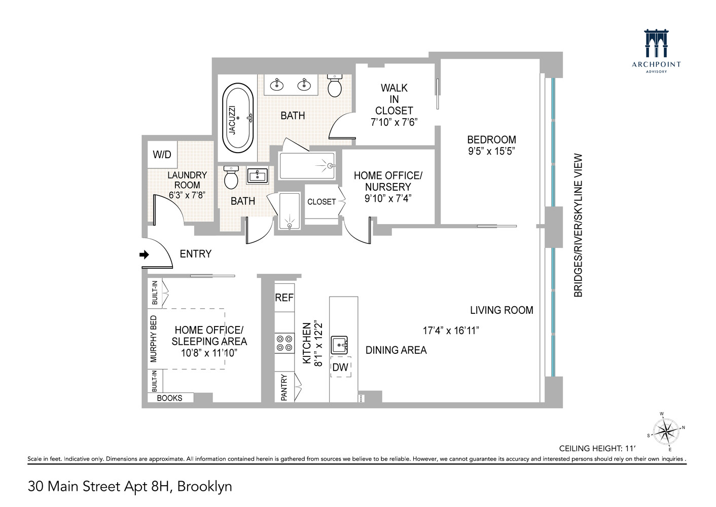 30 Main St, Unit 8-H