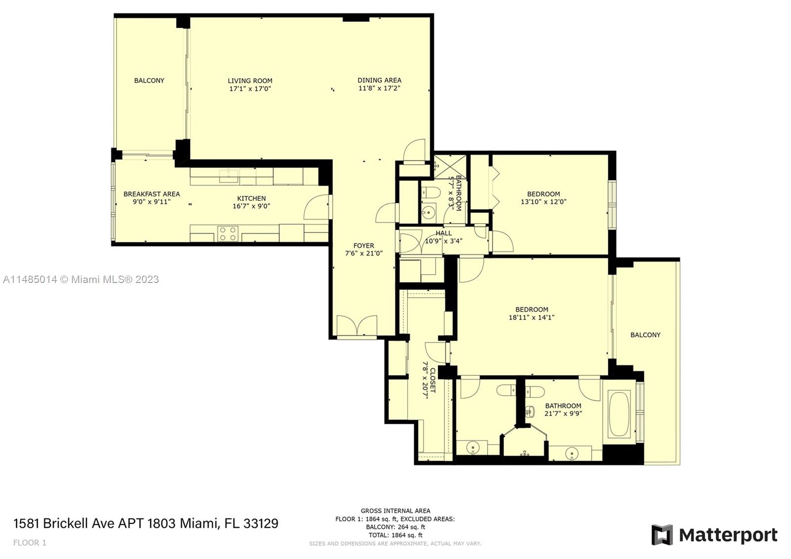 1581 Brickell Ave # 1803
