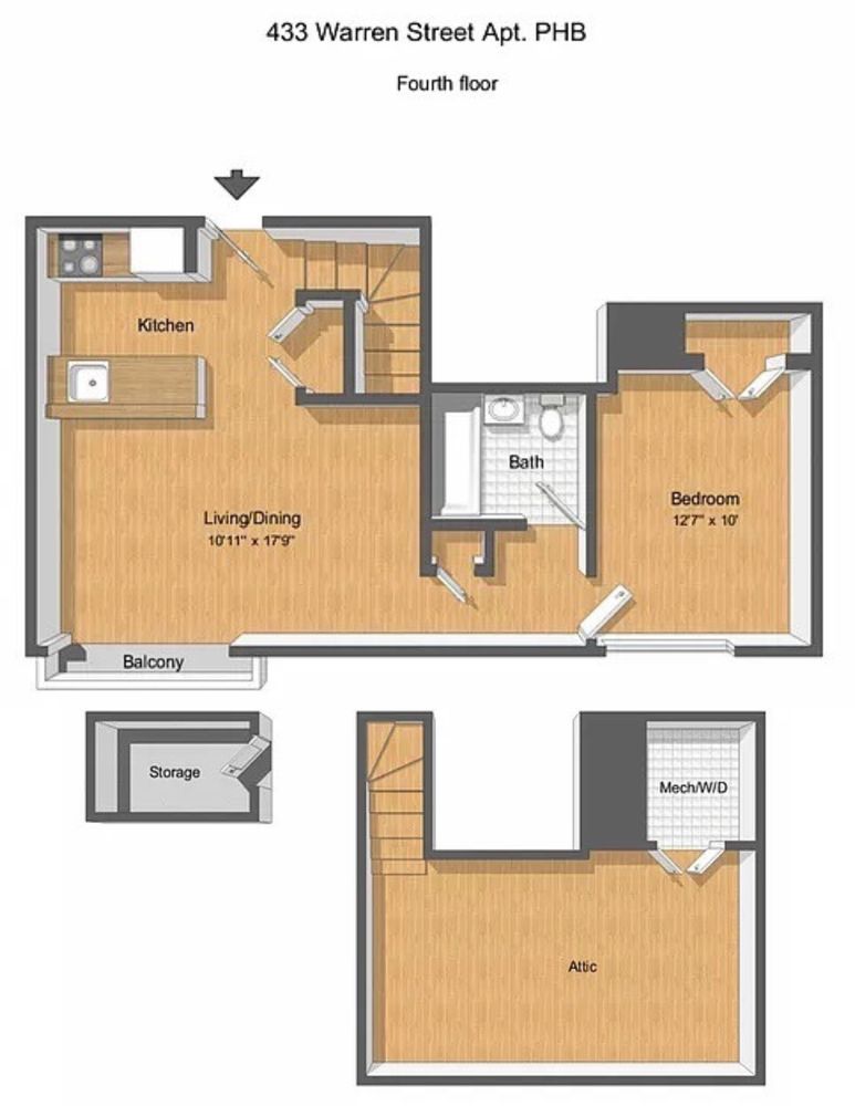 433 Warren Street PH4