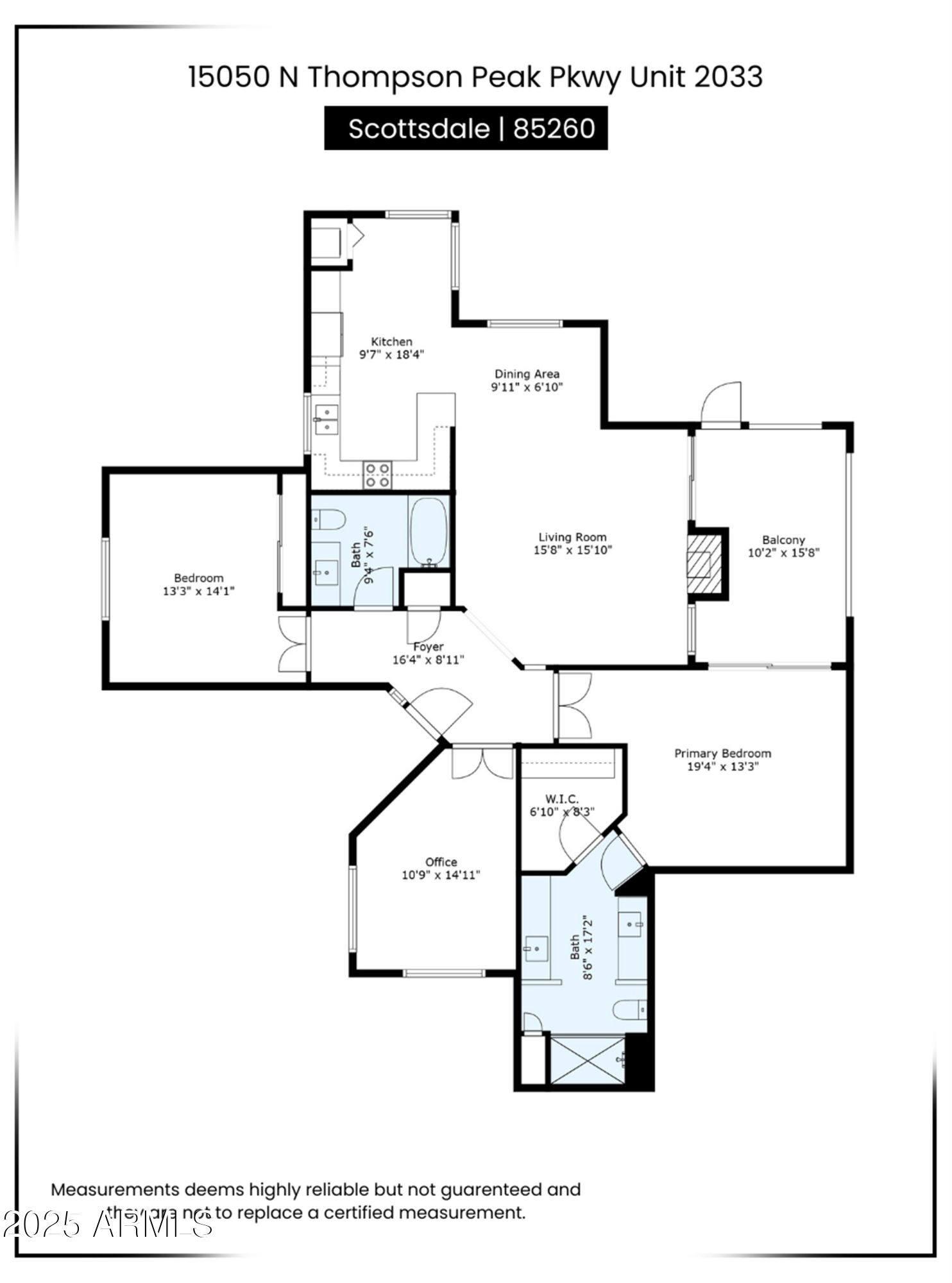 15050 N THOMPSON PEAK Parkway, 2033