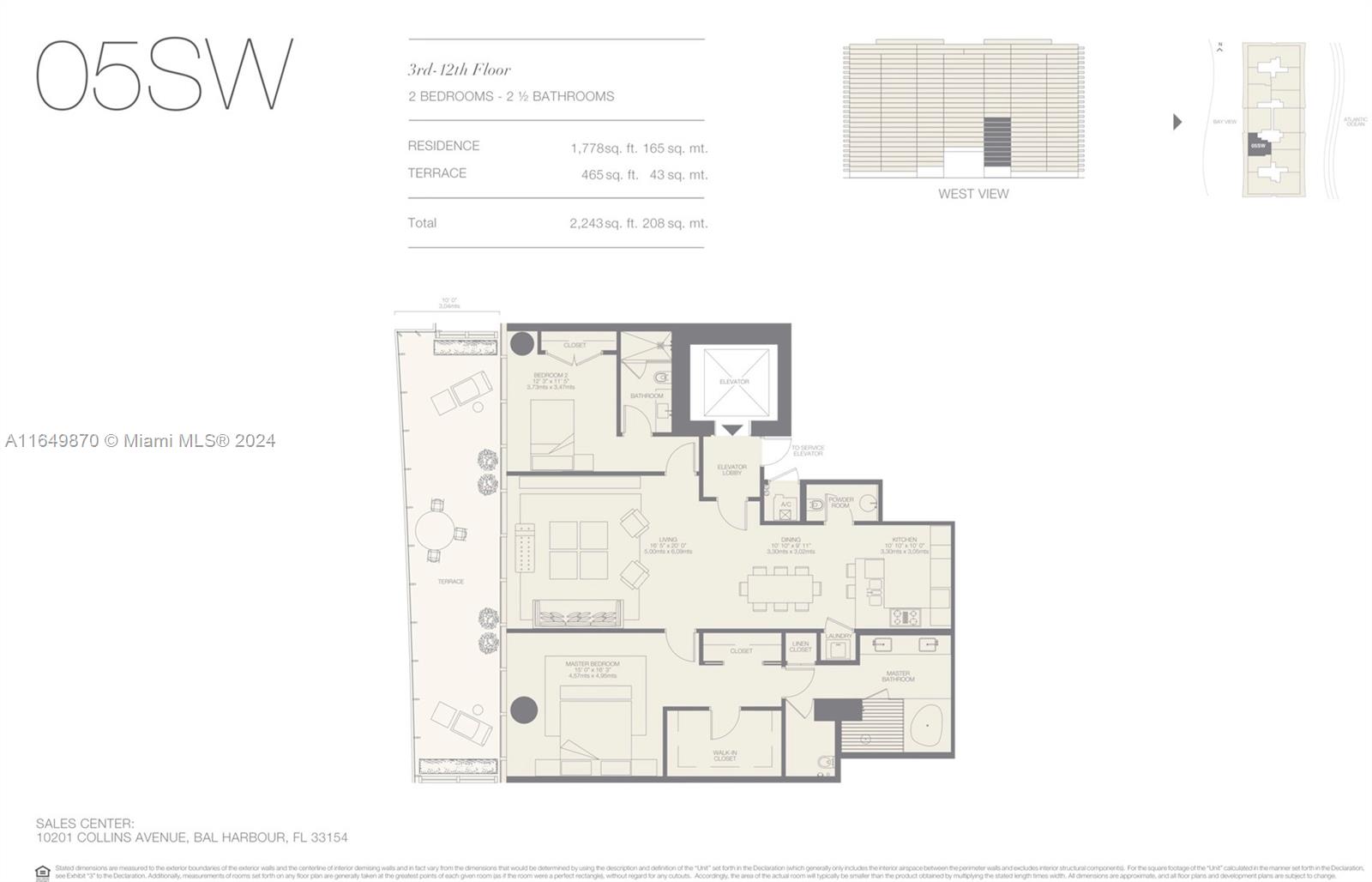 10201 Collins Ave # 905