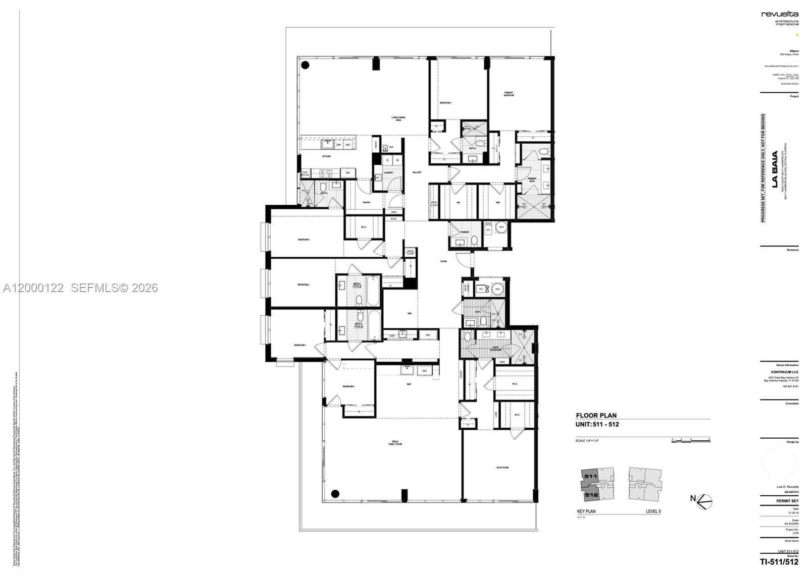  9221 East Bay Harbor Dr Unit: 511 512