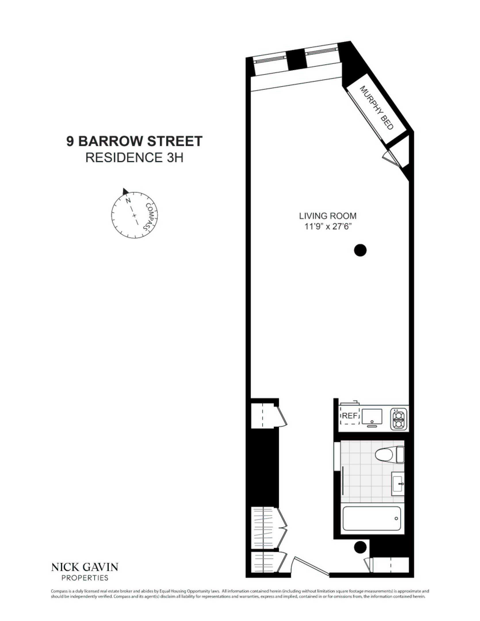9 Barrow Street 3H