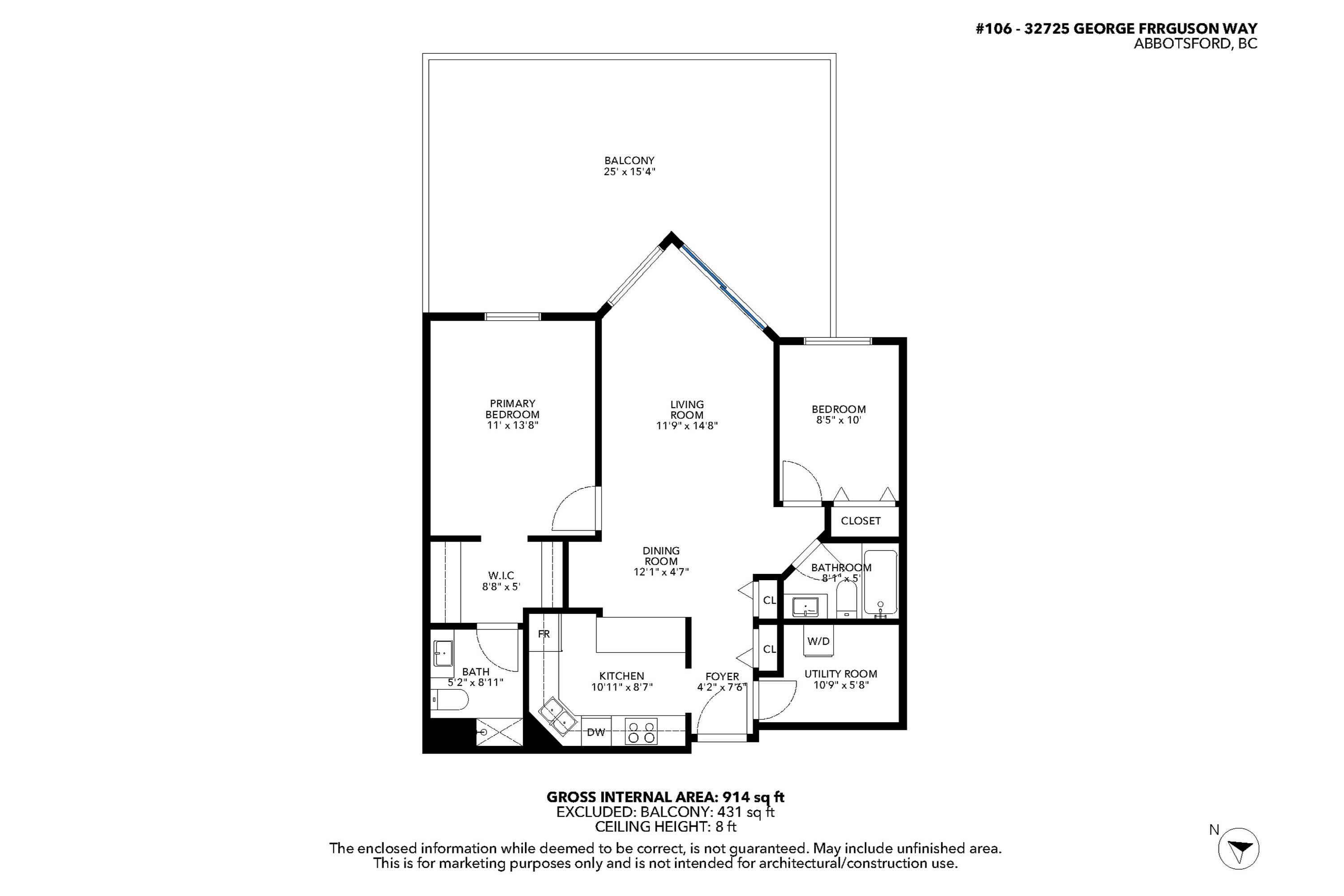 106 32725 GEORGE FERGUSON WAY Unit: 106