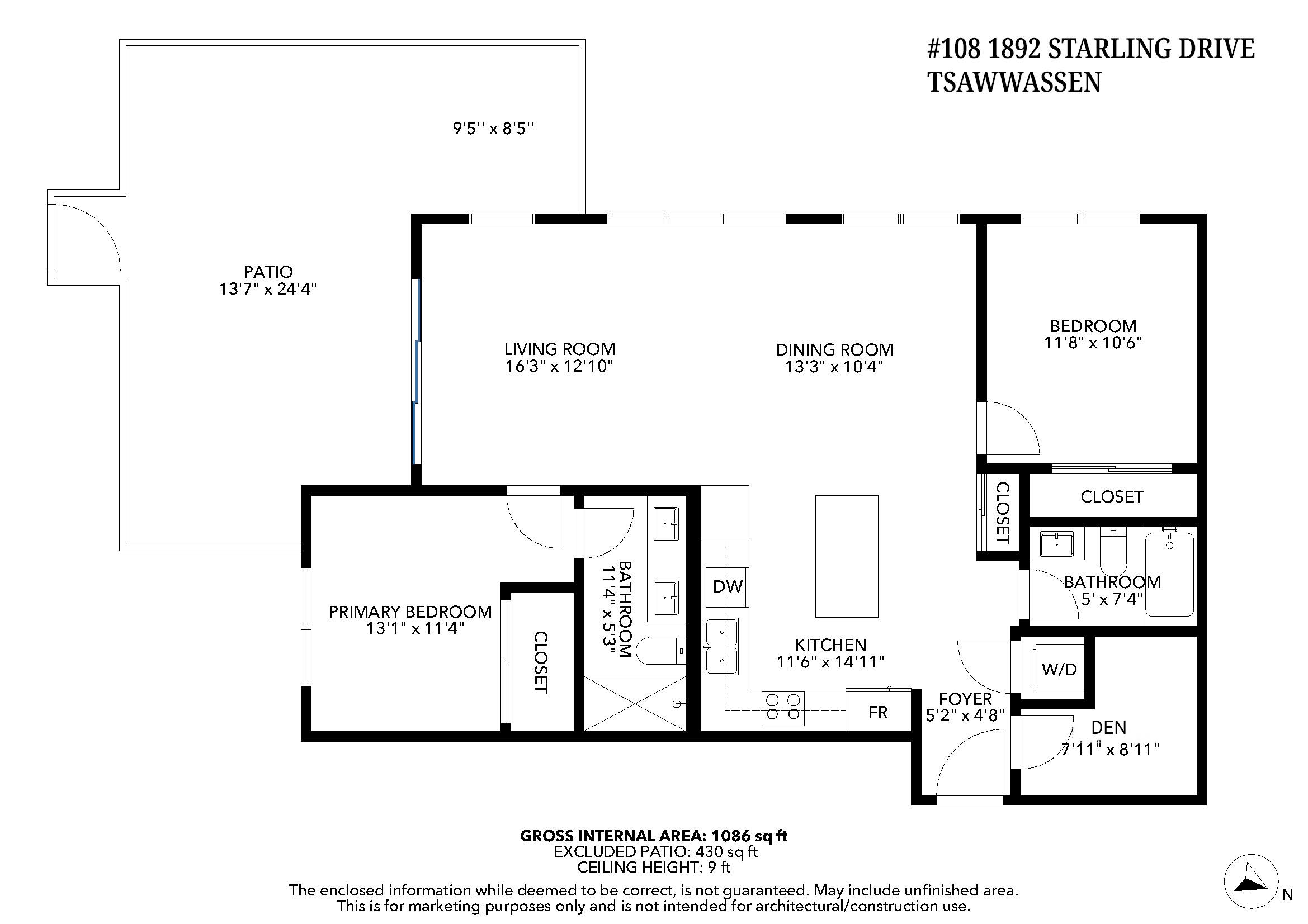 108 1892 STARLING DRIVE Unit: 108