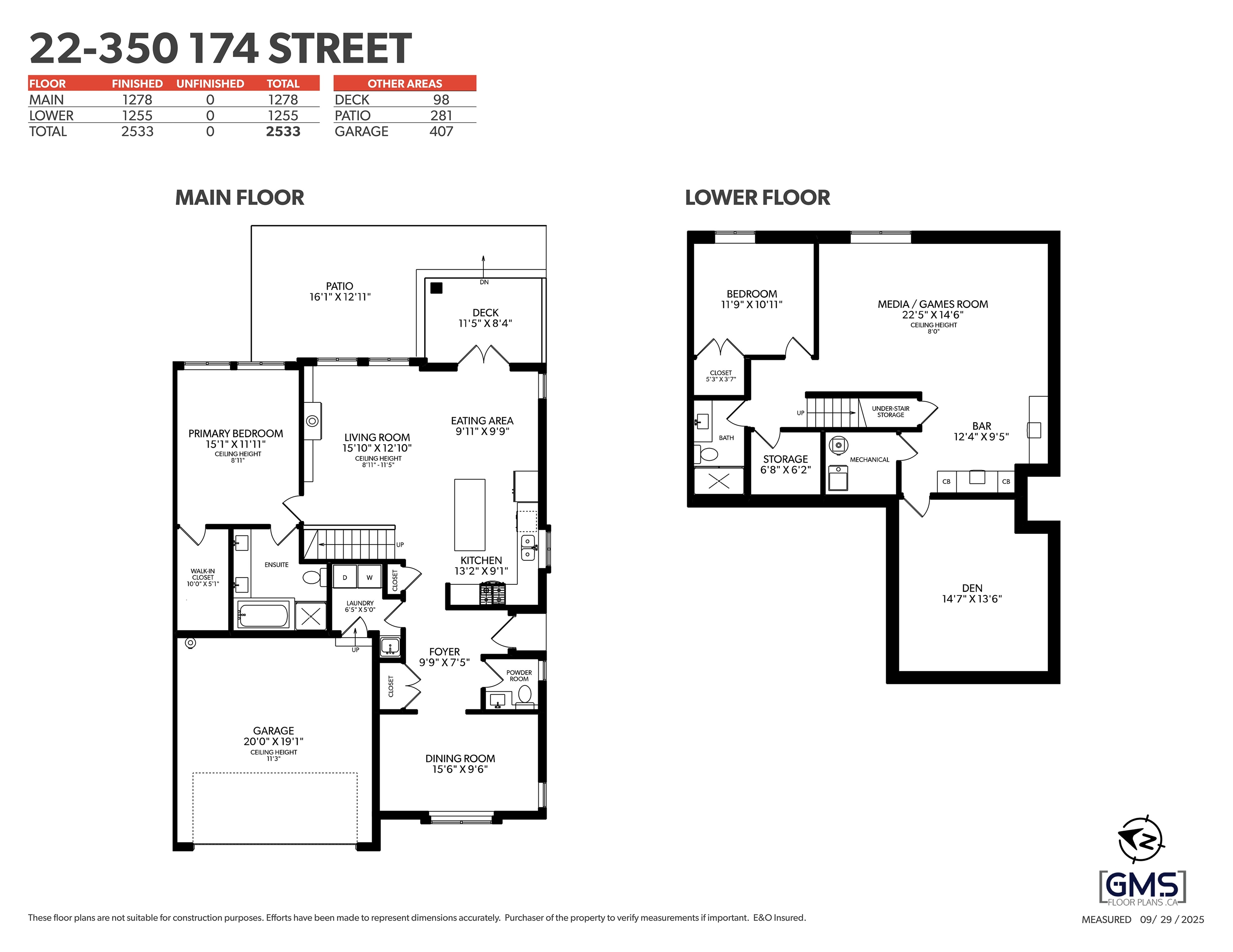 22 350 174 STREET Unit: 22
