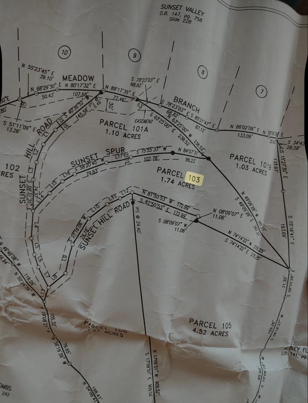 Lot 103 Sunset Valley Development