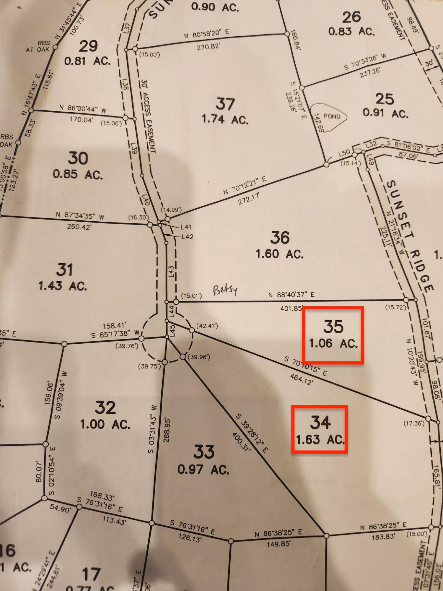 Lot 34 &35 Sunset Valley Development