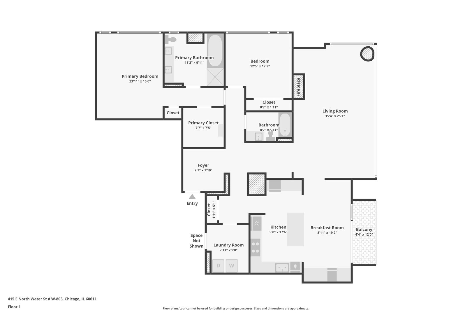 415 E North Water Street Unit: 803