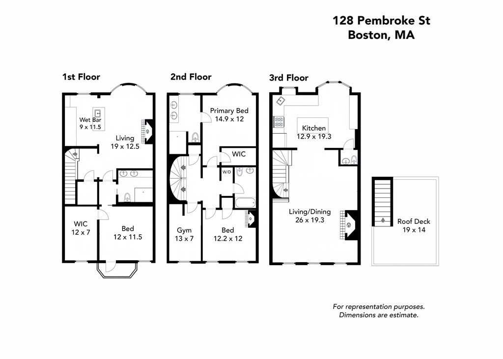 128 Pembroke St # 3 Unit: 2-3