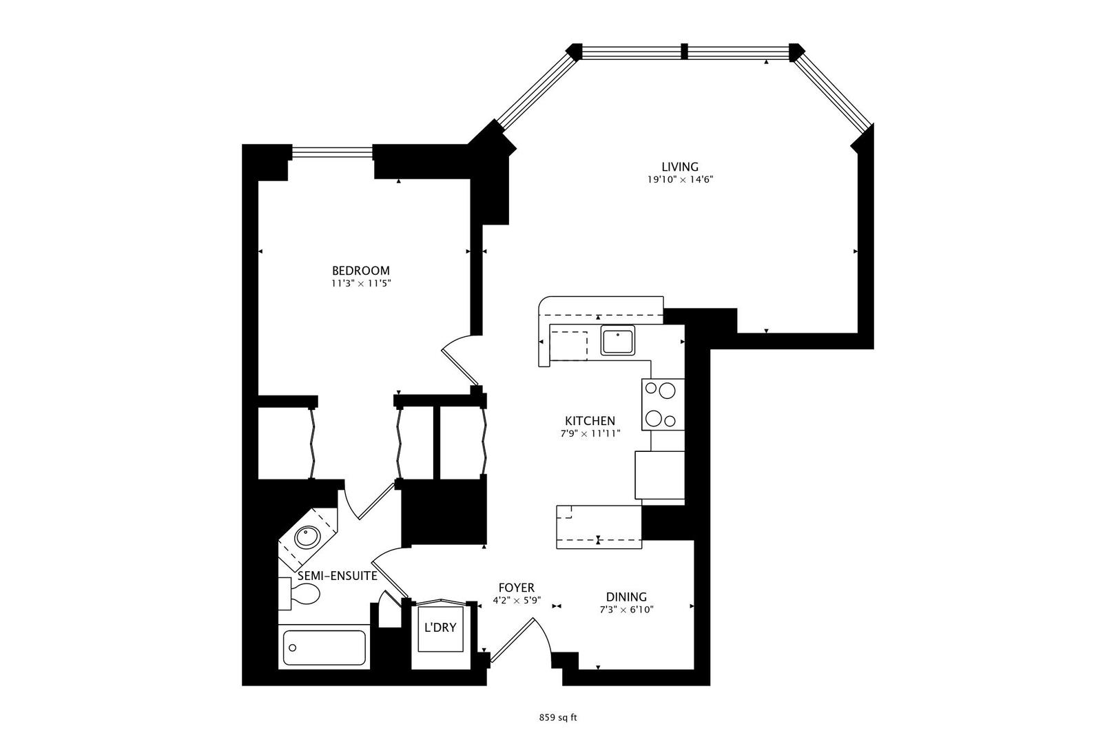 222 N Columbus Drive Unit: 2110