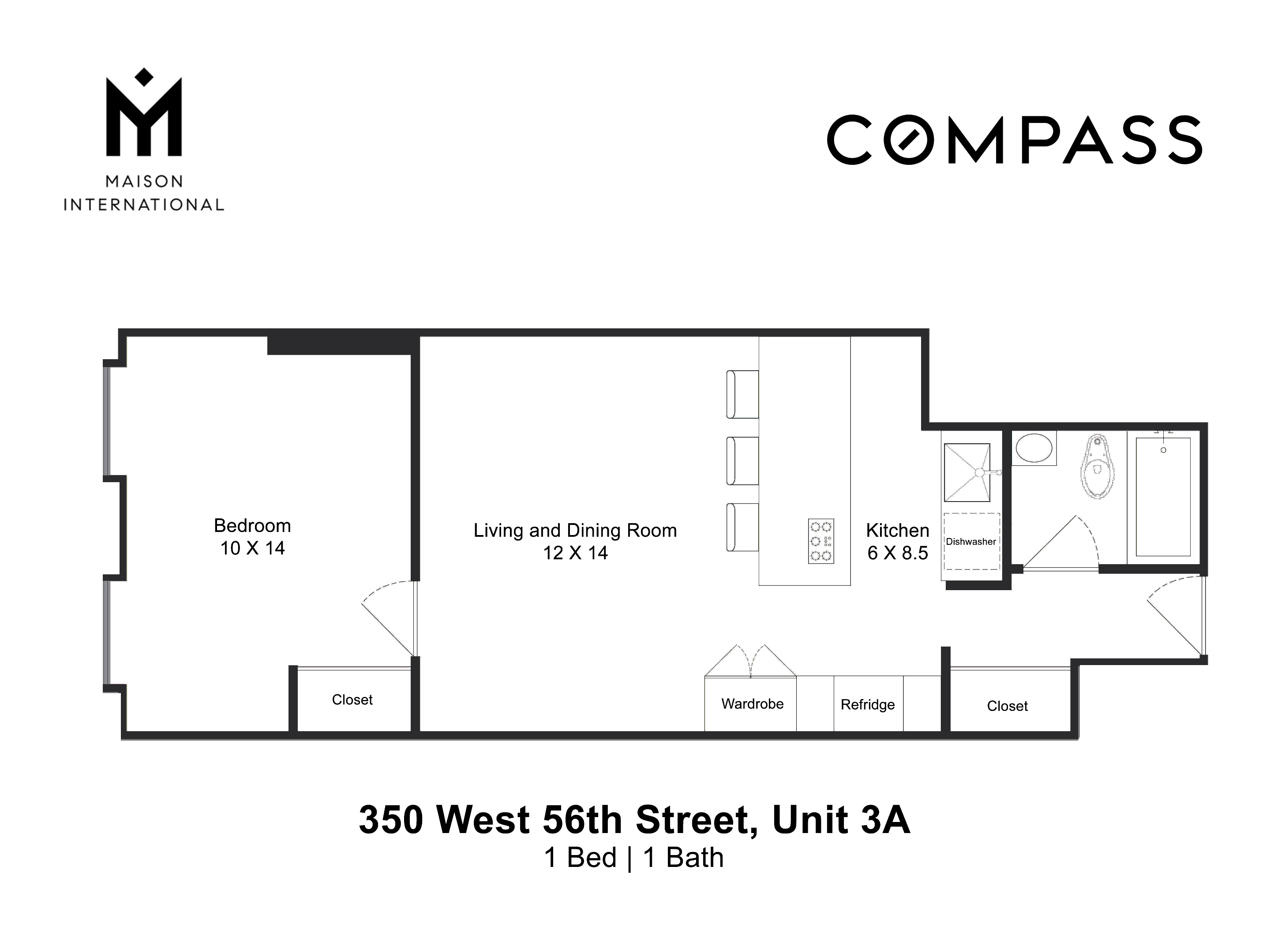 350 W 56th Street 3A