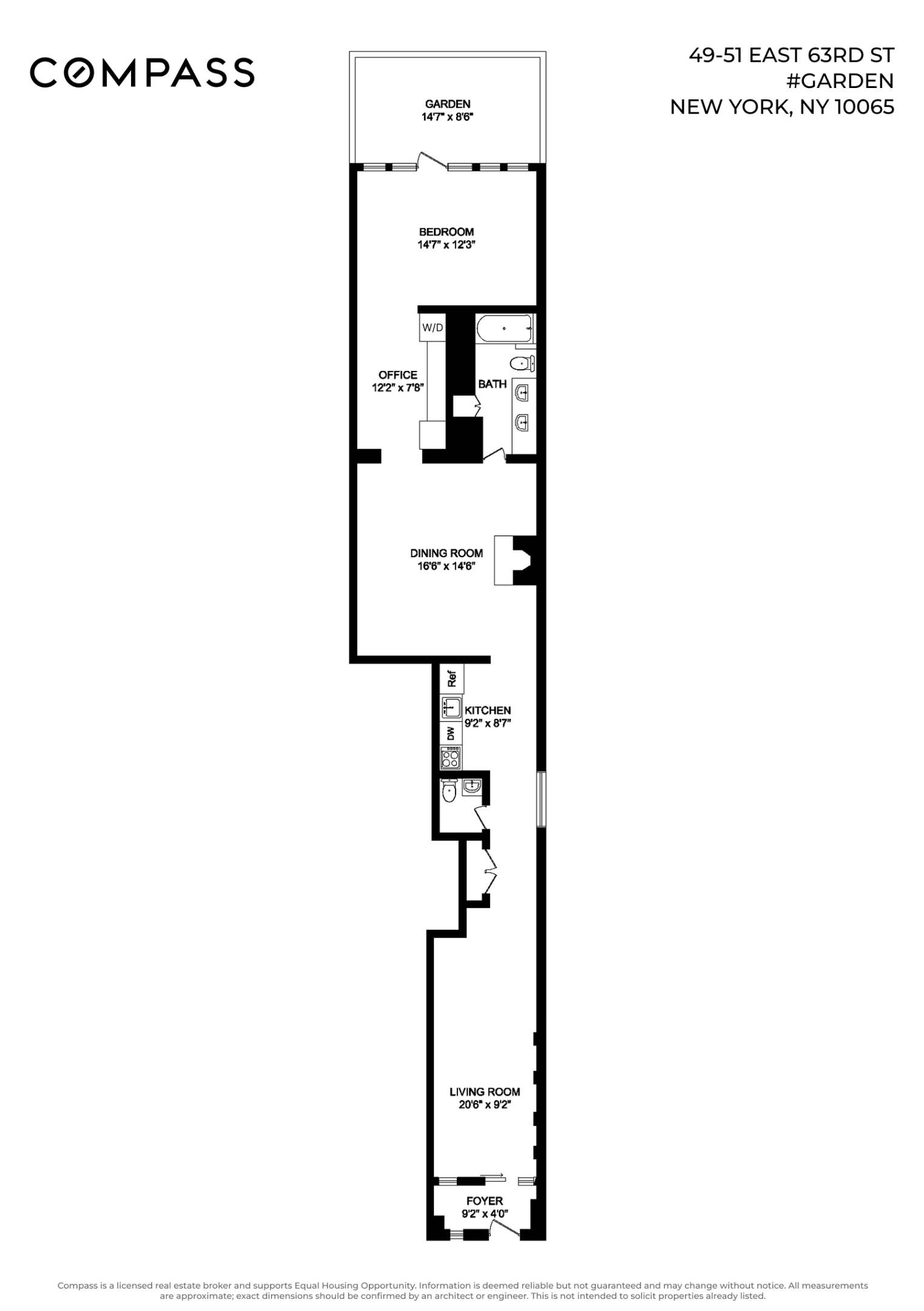 49 E 63rd Street Garden, Duplex , 3F