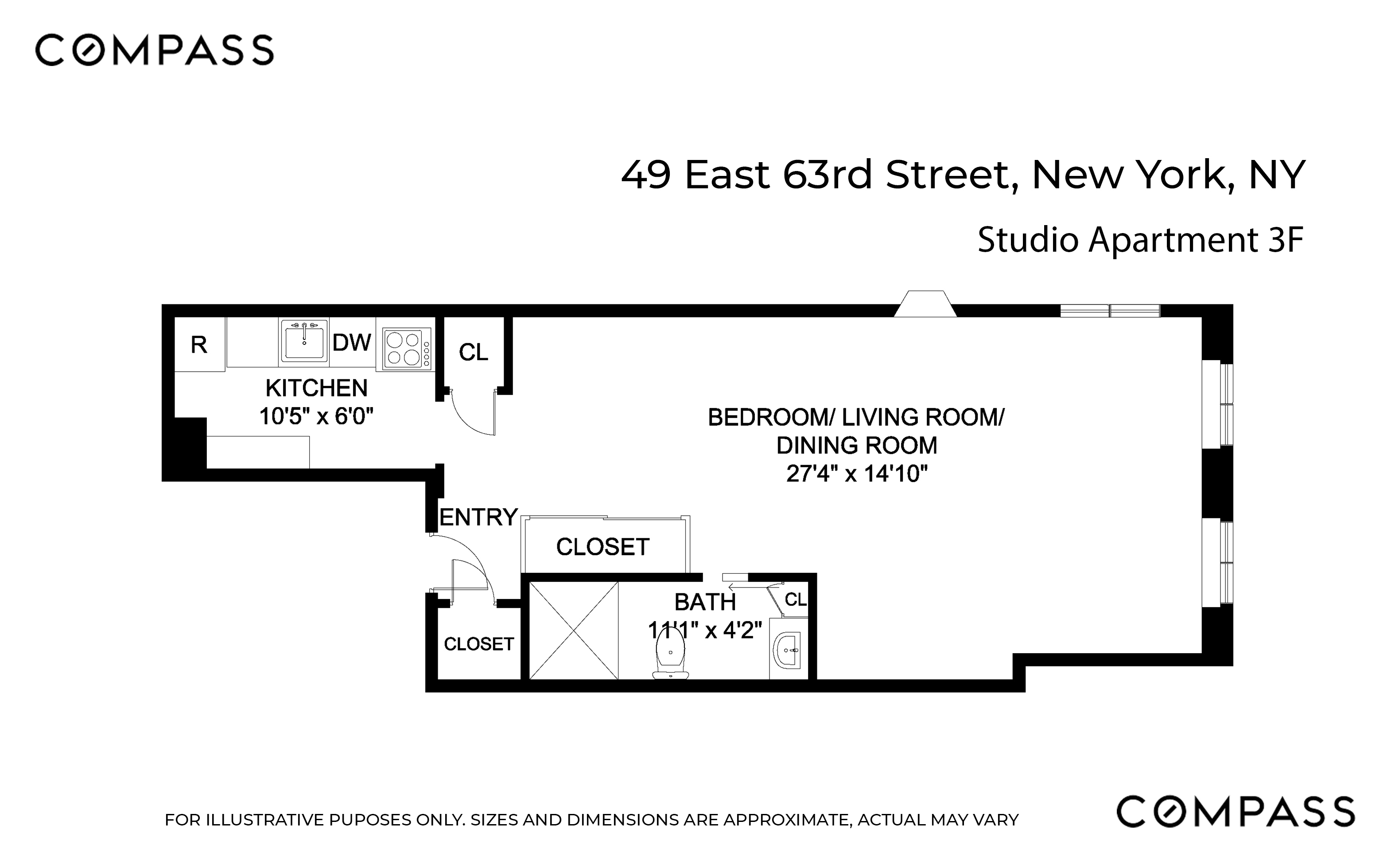 49 E 63rd Street Garden, Duplex , 3F