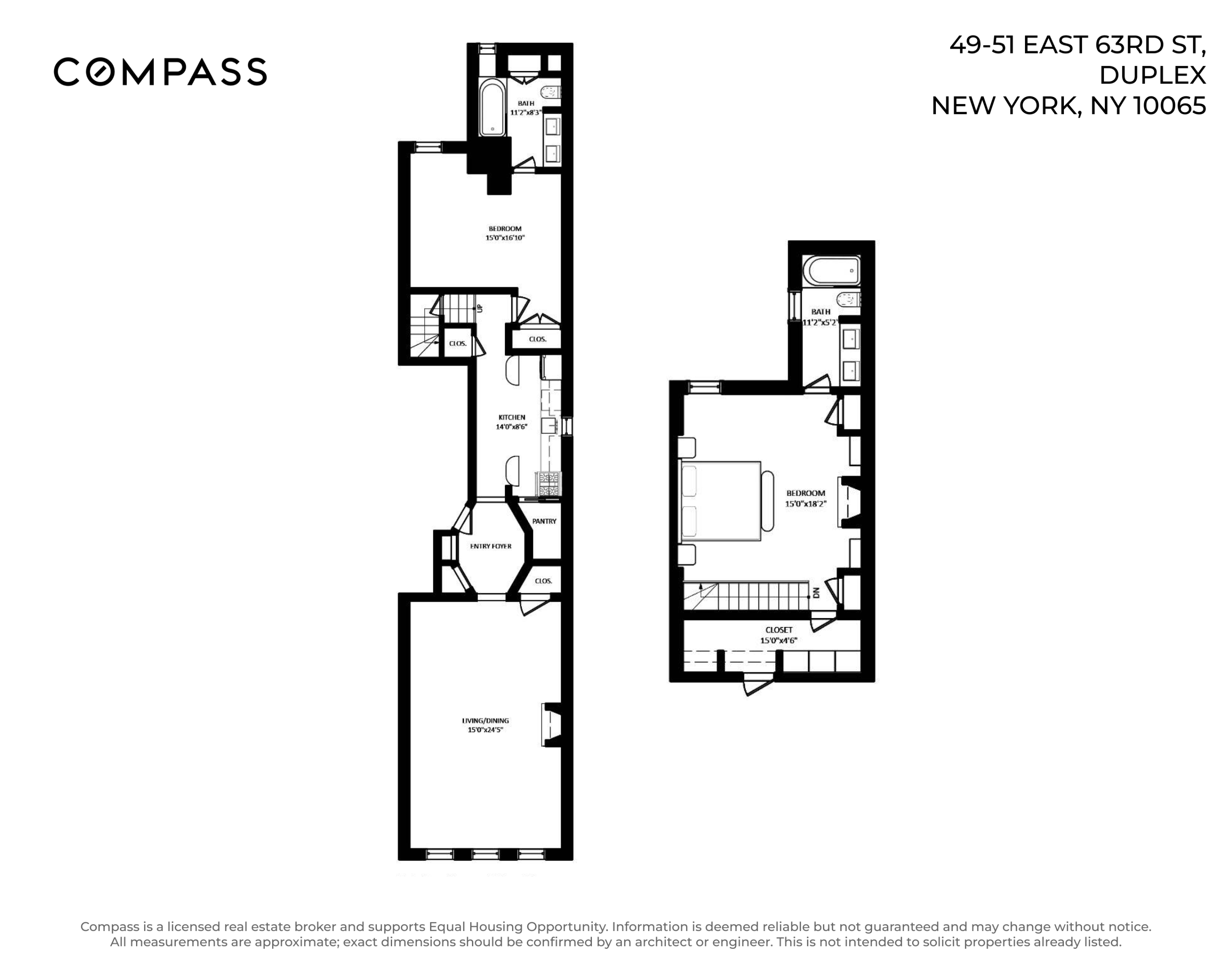 49 E 63rd Street Garden, Duplex , 3F