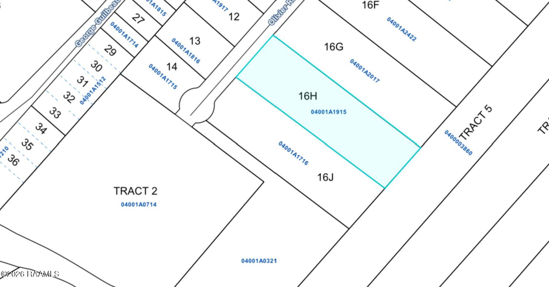 Lot 16h Olivier Road