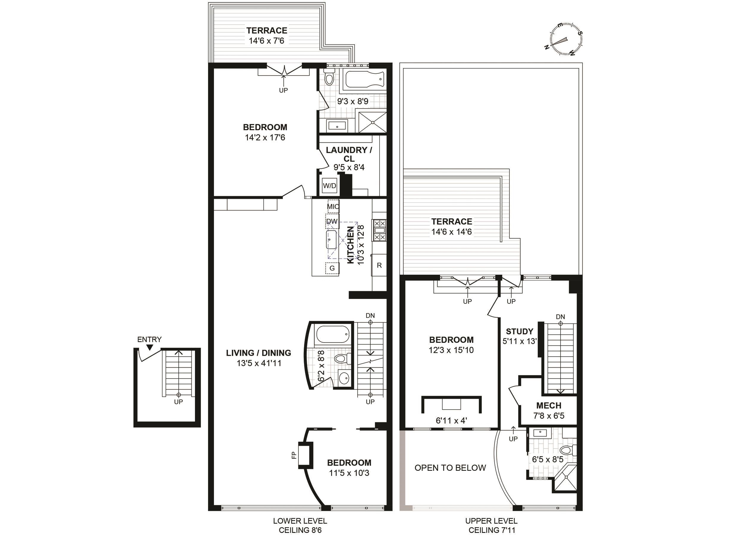 611 MONROE ST Unit: 2