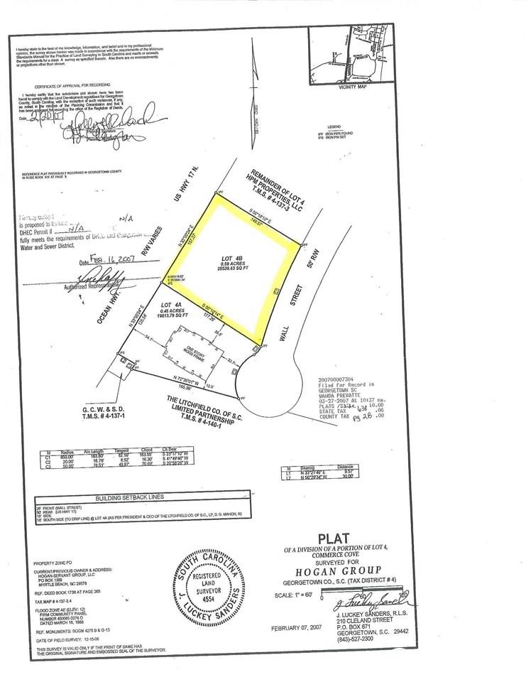 Lot 4-B Wall St.