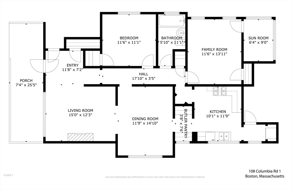 108 Columbia St # 1
