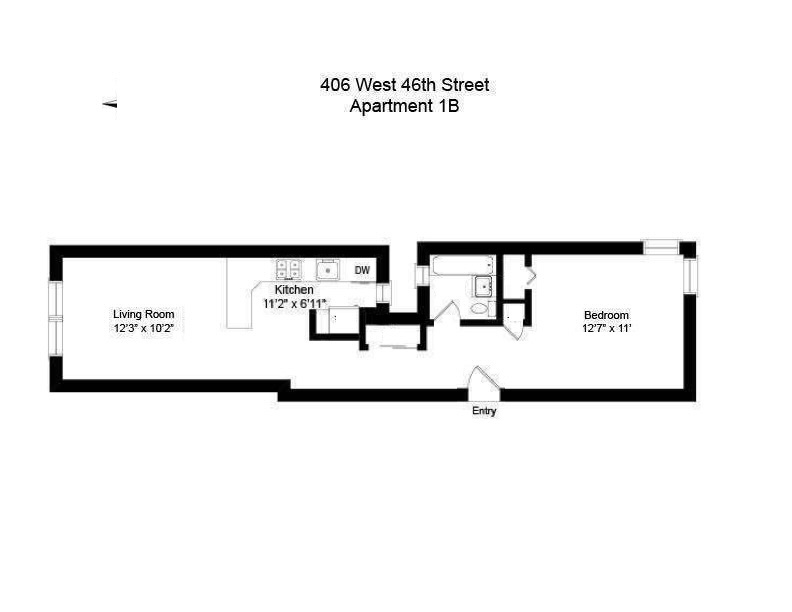 406 W 46th Street 1B