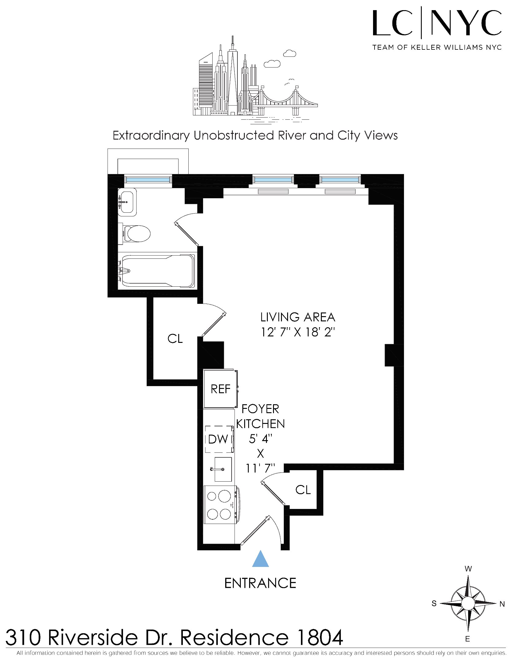 310 Riverside Drive 1804
