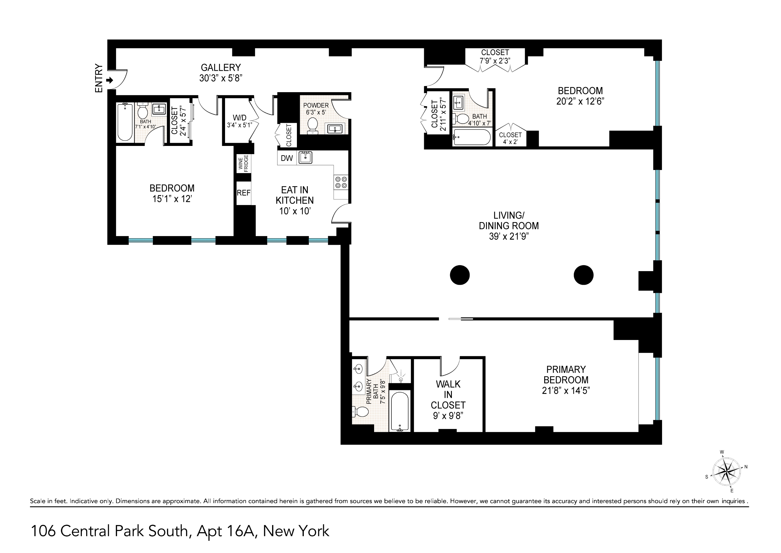 106 Central Park S 16A