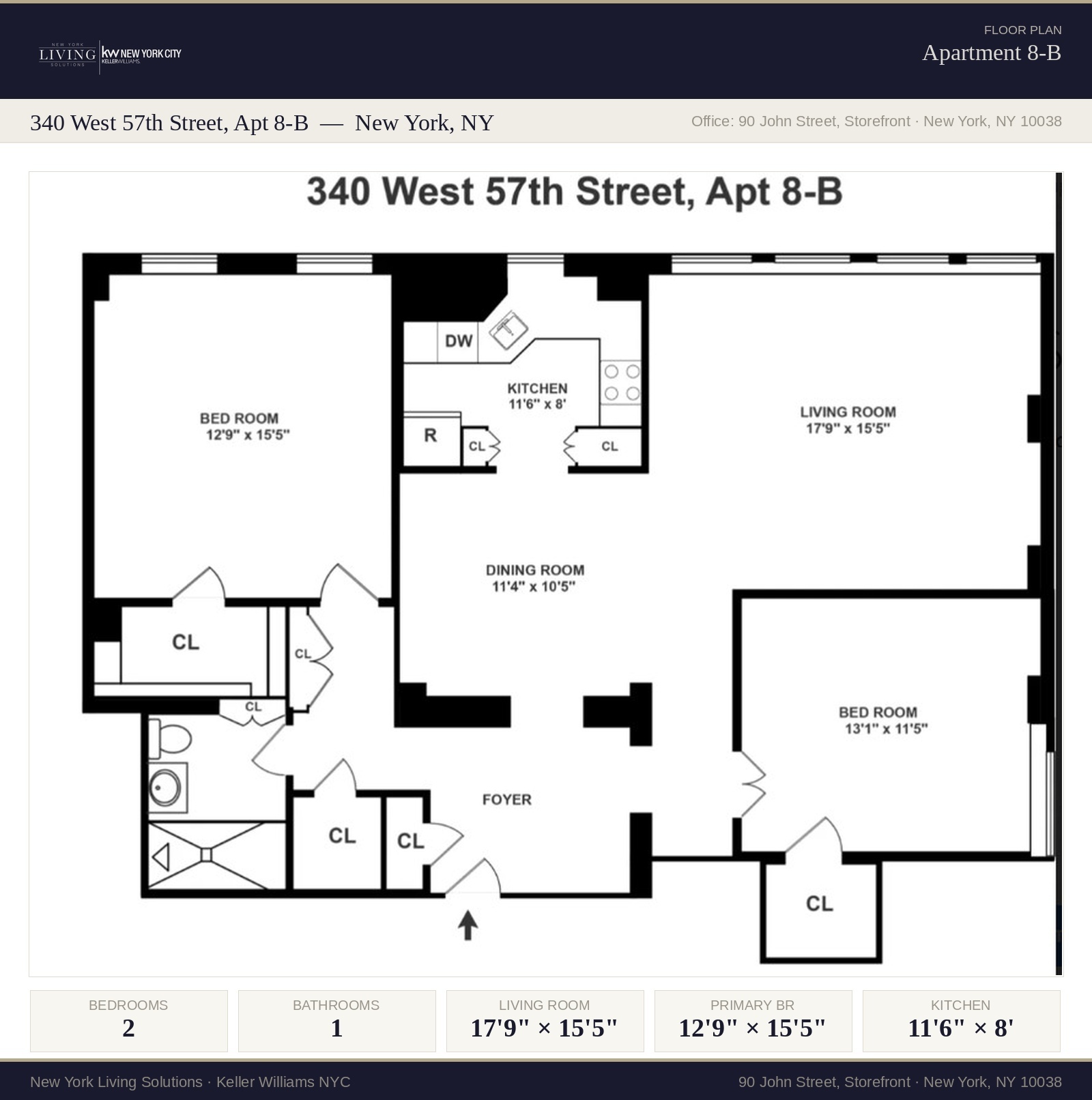 340 W 57th Street 8B