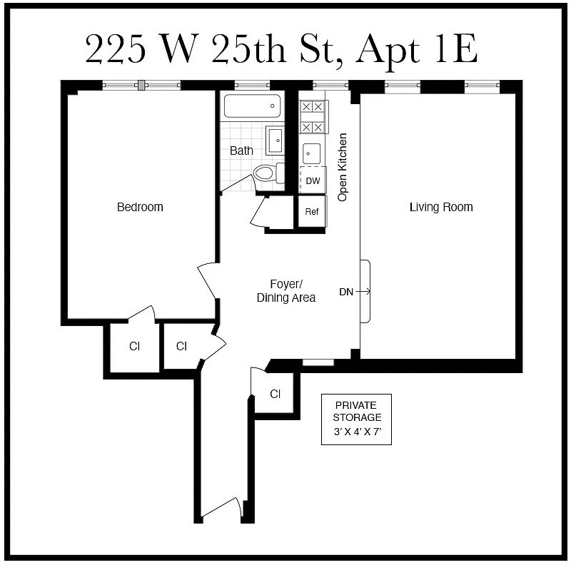 225 W 25TH Street 1E