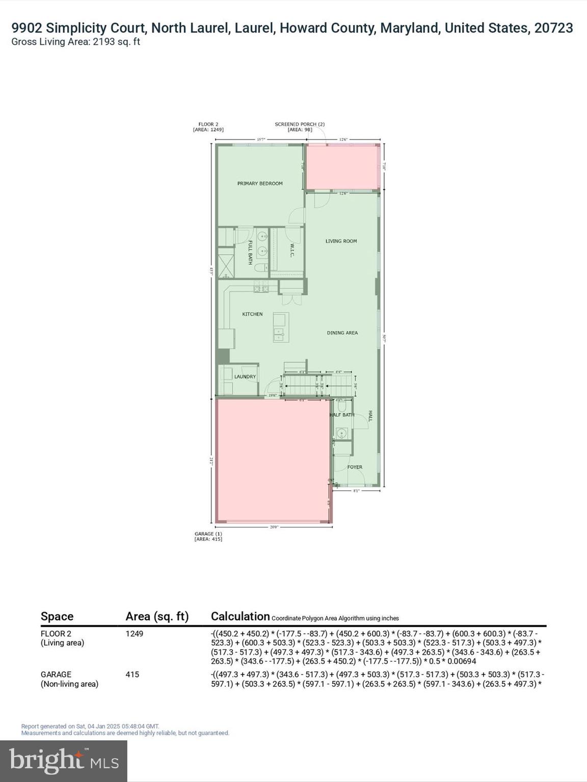 9902 SIMPLICITY COURT