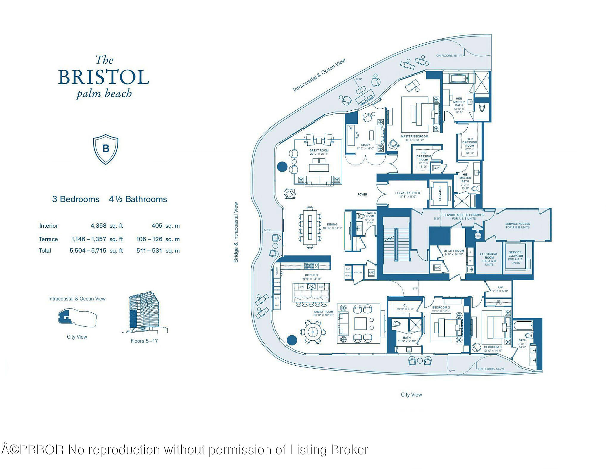 1100 S Flagler Drive, 1401
