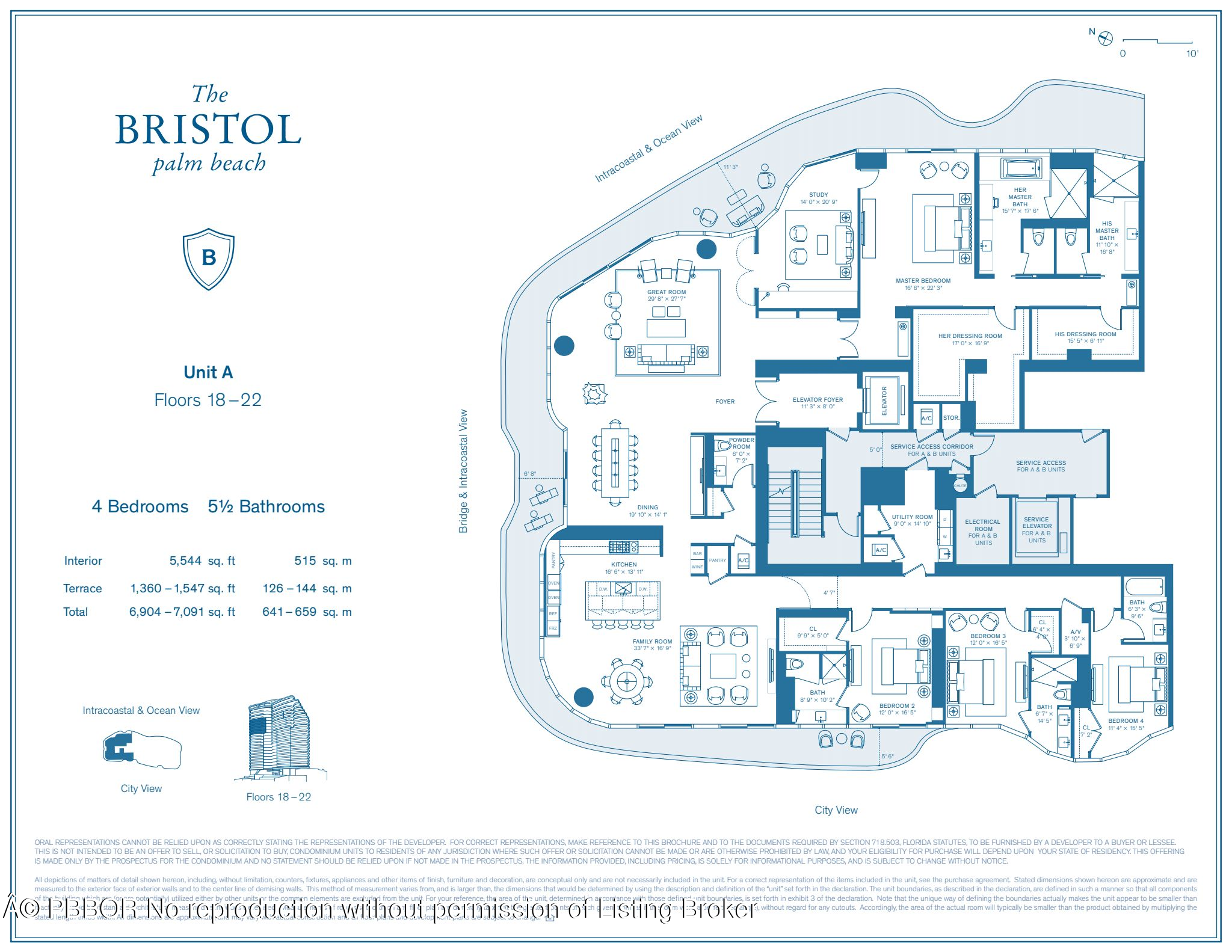 1100 S Flagler Drive, 1801