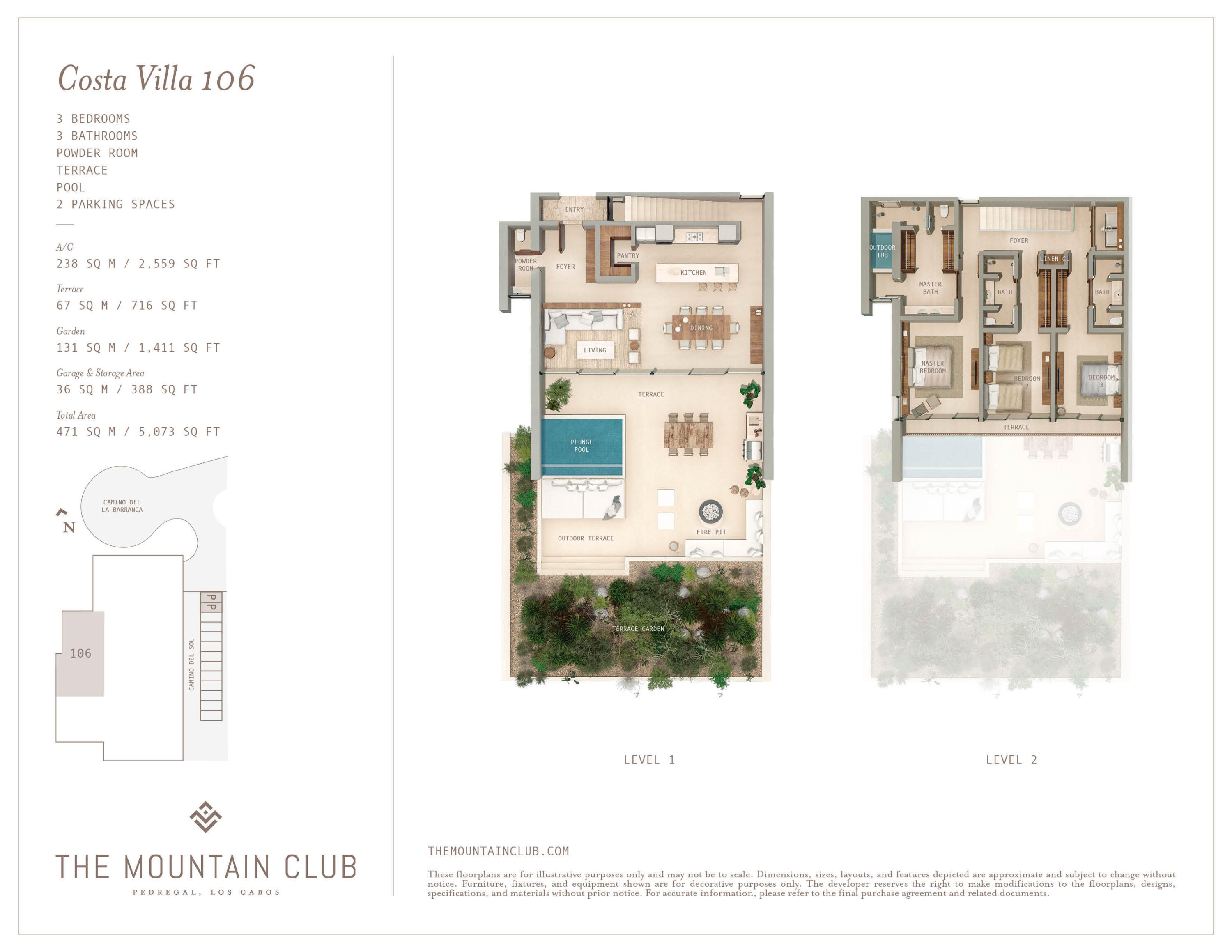 Costa Villa 106, C. Barranca, The Mountain Club 106
